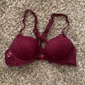 PINK magenta/maroon push-up bralette